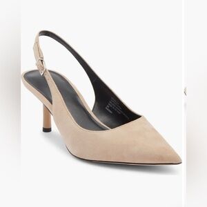 Elegant Beige Slingback Heels- only used once for a photoshoot.